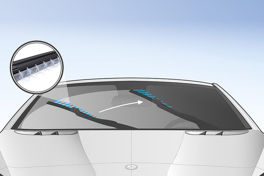 Один дворник на мерседесе лобовое как работает