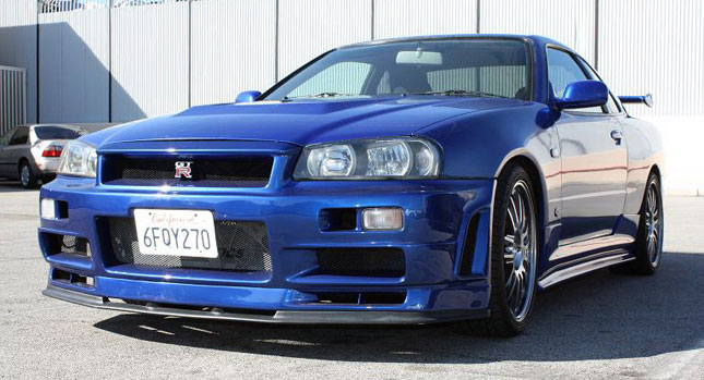 Fast Furious Movie Set Nissan Skyline Gt R R34 Replica Up For Sale Carscoops