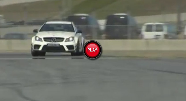  New Mercedes C63 AMG Coupe Black Series Flexes its Muscles on the Laguna Seca Circuit