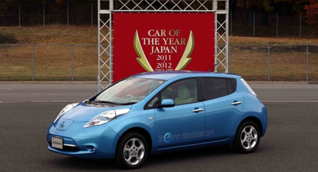  Nissan Leaf Scores a Hat-Trick by Winning Japanese Car of the Year Award