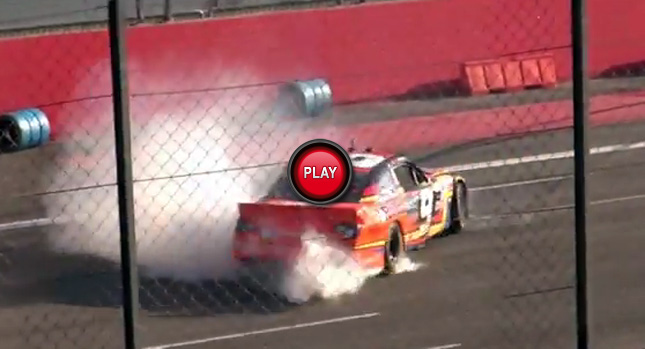  Now that's a Burnout: Max Papis Plays Around with a Toyota Camry NASCAR at Monza Rally Show