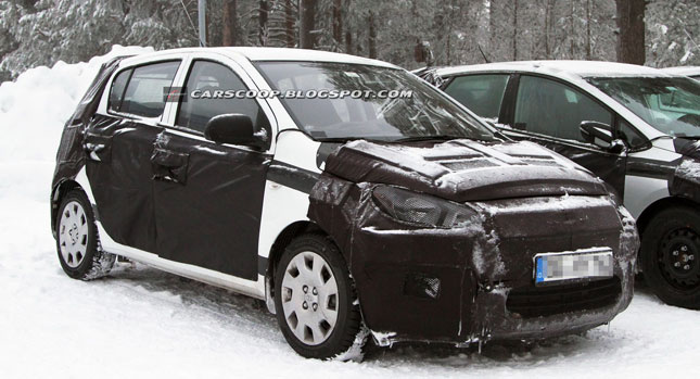  Spy Shots: Hyundai i20 Facelift to get the i40 Styling Touch