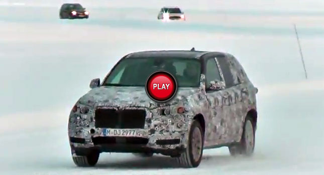  All-New 2014 BMW X5 SUV Spied on Video During Winter Testing