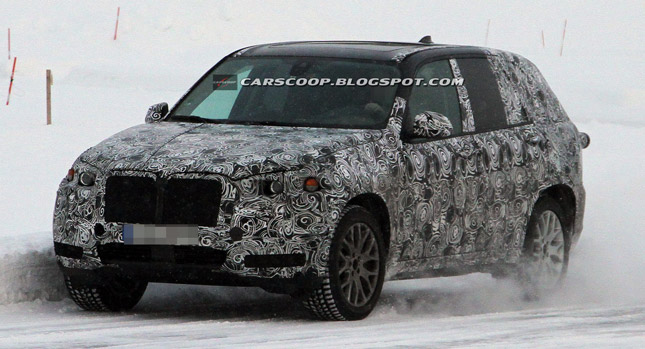  Spied: 2014 BMW X5 SUV Hits the Winter Slopes, May get 4-Cylinder Diesel-Hybrid Version