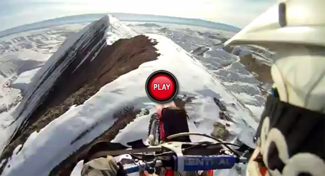  Biker Takes an Extremely Wild Ride on Top of the World