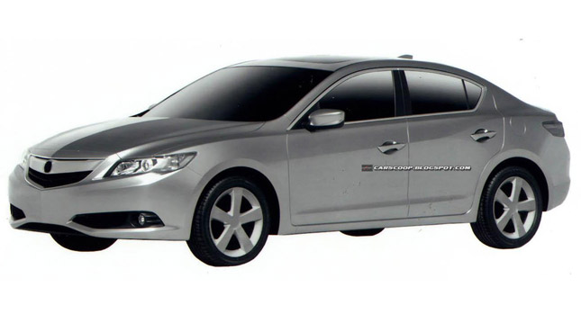  Patent Images Show the 2013 Acura ILX Sedan in Production Form