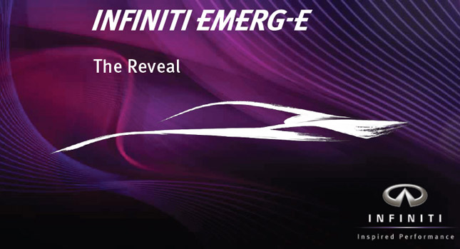  Infiniti Names its Geneva Motor Show Sports Car Concept "Emerg-E"