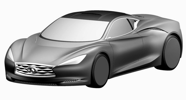  Infiniti's Emerg-E Pure Electric Supercar Concept Uncovered in Patent Designs