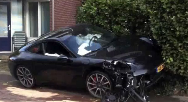  Possibly the First 2012 Porsche 911 Crash