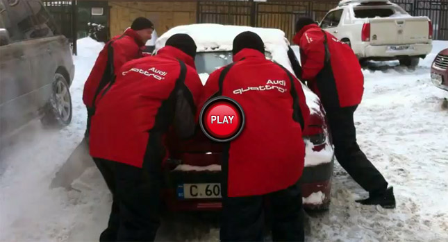  Audi Quattro Action Team helps Bulgarian Drivers in the Snow