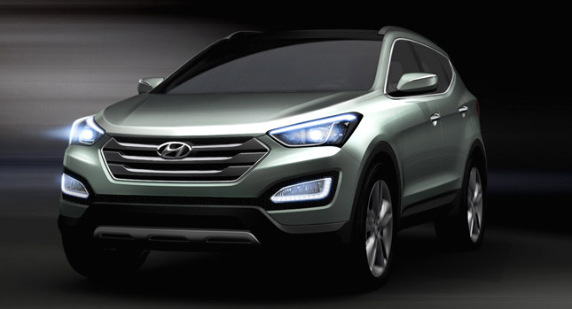  Hyundai Releases First Official Renderings of the 2013 Santa Fe