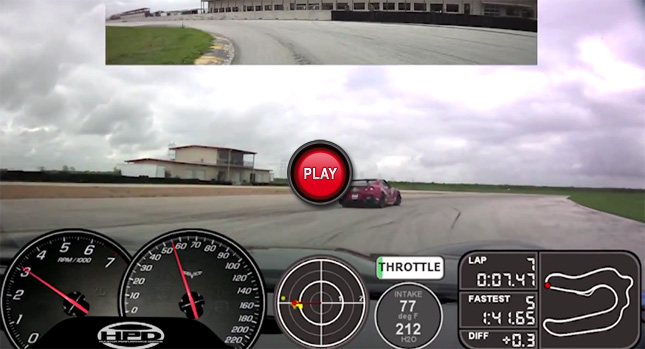  Corvette Z06 Chases a Nissan GT-R Around the Track Until it Surrenders