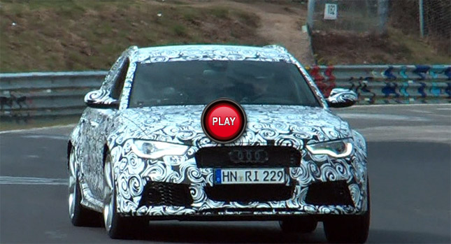  Spied: 2014 Audi RS6 Avant Caught on Film, Can You Tell from the Sound if it has a V8 or a V10 Turbo?