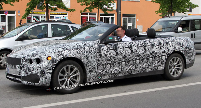  Spy Shots: New BMW 4-Series Convertible Lets its Metallic Top Down