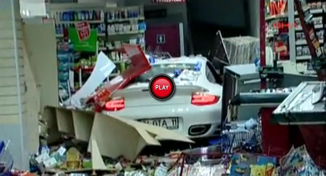  Woman Plows Porsche 911 Turbo Into Store After She Mistook the Gas Pedal for the Brake…