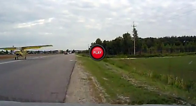  In Russia, Airplanes Use the Road as a Landing Strip