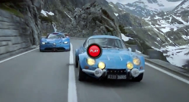  Renault Alpine A110-50 Concept Goes for a Ride with its Forefather