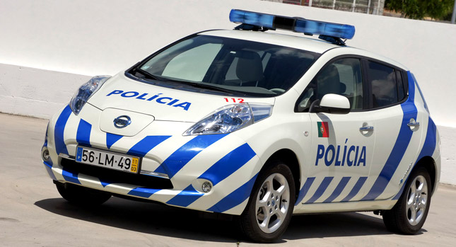  Portuguese Police Force to Go Green and Silent with New Nissan LEAF…Interceptors