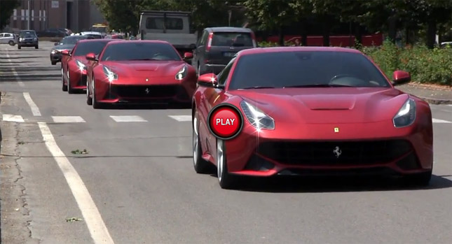  Ferrari F12Berlinetta Filmed on the Streets of Maranello and the Fiorano Racetrack