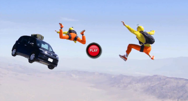  Toyota Drops a New Spade full of Skydivers into the Desert