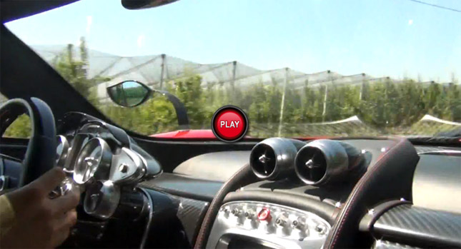  Huayra! Watch Pagani's Chief Test Driver in Some Rocking Action