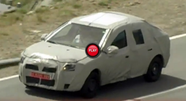  Spied: New Dacia Logan Small Sedan Filmed on the Road