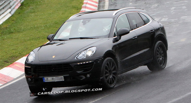  New Porsche Macan Compact SUV Scooped in Pictures and on Video, First Look at the Interior