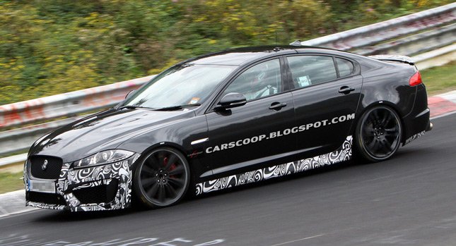  Spy Shots: Jaguar's New and More Powerful XFR-S Spotted in Production Trim