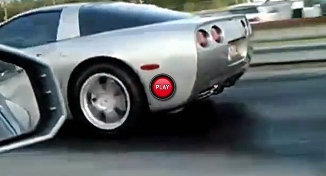  A Friendly $20 Bet Between Corvette and 350Z at the Drag Strip Turns Sour