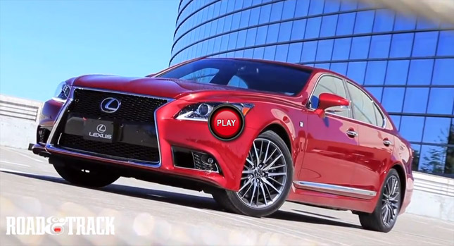  R&T Video Showcases the 2013 Lexus LS460 F Sport in Red