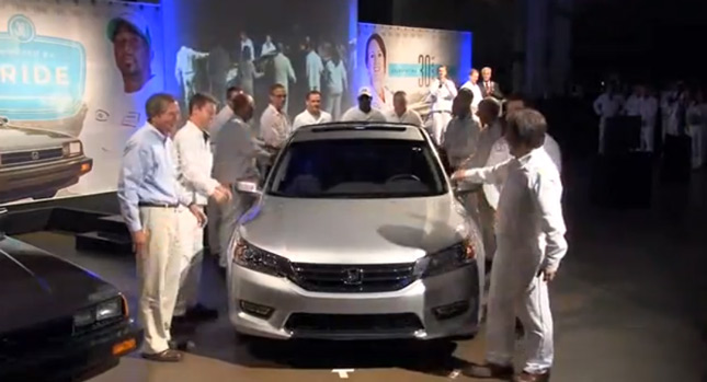  Honda Begins Mass Production of All-New 2013 Accord at Ohio Plant [w/Videos]