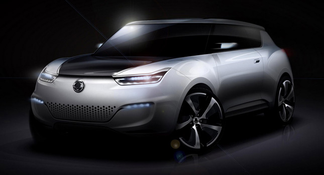  SsangYong Prepares e-XIV Small Crossover Concept for Paris Motor Show