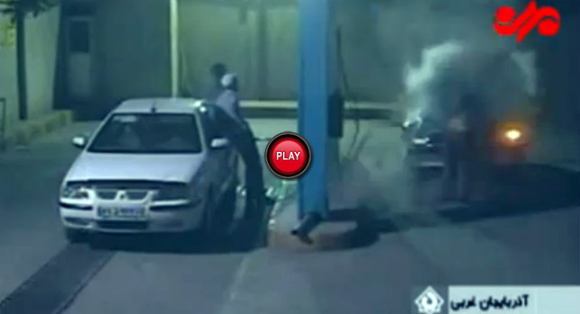  CNG Tank Explodes in Driver's Face While Refueling