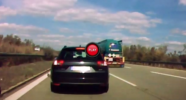  Autobahn Driver Goes Too Fast for his Own Good