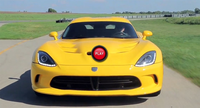  Growling Sounds and Sights of the 2013 SRT Viper on the Track