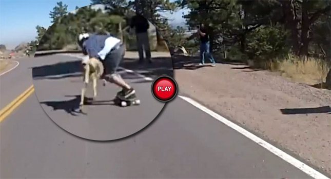  Skateboarder Going 40mph Down the Hill T-Bones Bambi the Deer… [NSFW]