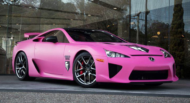  LFA Turned Pink for Breast Cancer Awareness; Lexus Asks if You Like the Color