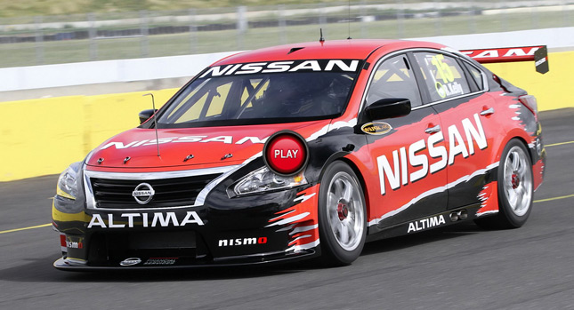  Nissan Takes 2013 Altima V8 Supercar to the Track for its First Shakedown