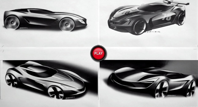  New 2014 Corvette C7 Video Trailer Shows Early Design Prototypes