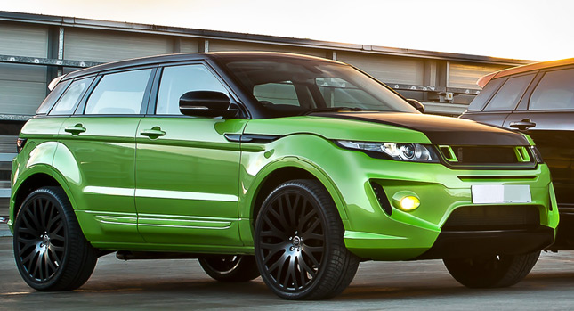  Kahn Design's Lamborghini Green Pearl RS250 Range Rover Evoque