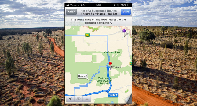  Australian Police Warns About Apple iOS 6 Maps After App Directs Drivers to the Desert