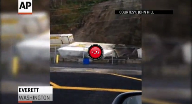  Watch a Mudslide Knock Down and Derail a Train in Washington