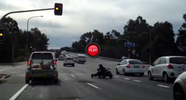  Aussie Cops Looking for This "Menacing" Go-Kart Hoon in Sydney