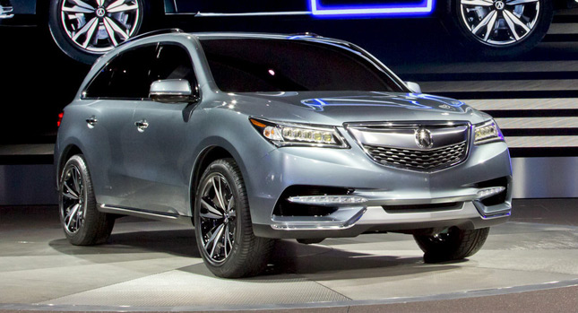  Acura Previews Redesigned 2014 MDX, will be Offered with FWD as Well