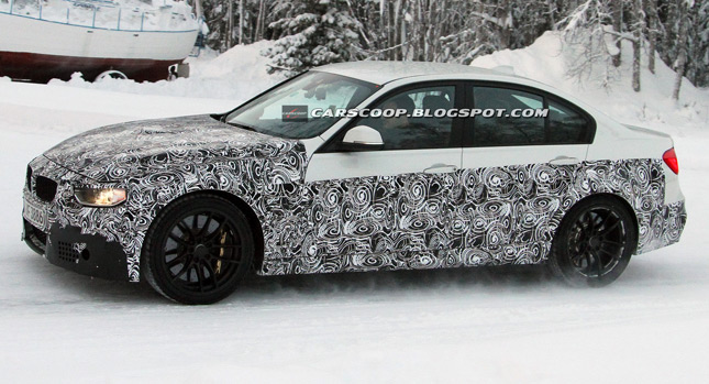  Spy Shots: New BMW M3 Sedan Dashing through the Snow