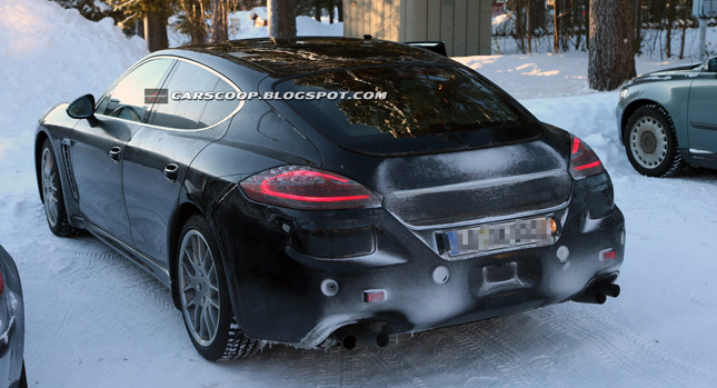  Spy Shots: 2014 Porsche Panamera Reveals Cayman-Like Lights