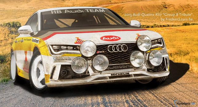  New Audi RS7 Sportback Envisioned as a Ferocious Group B Rally Car