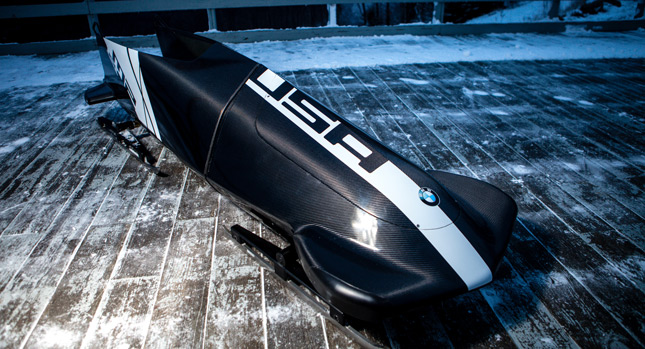  BMW Debuts New Two-Man Carbon-Fiber Bobsled Prototype for Team USA