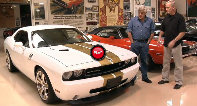  Jay Leno Takes Hurst's 570HP Supercharged Dodge Challenger SRT8 for a Spin