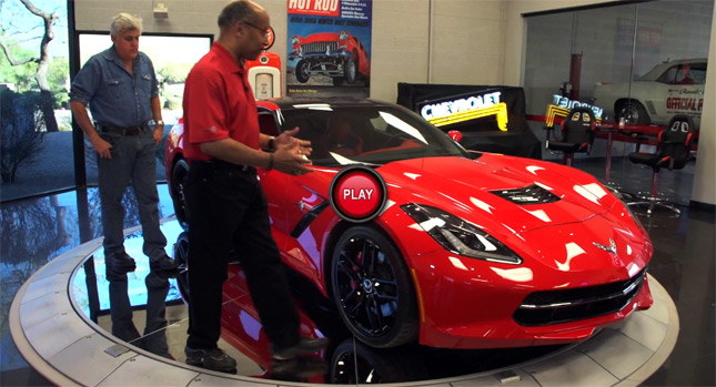  Jay Leno has GM Chief Designer Give him a Tour of the 2014 Corvette Stingray, Teases Test Drive